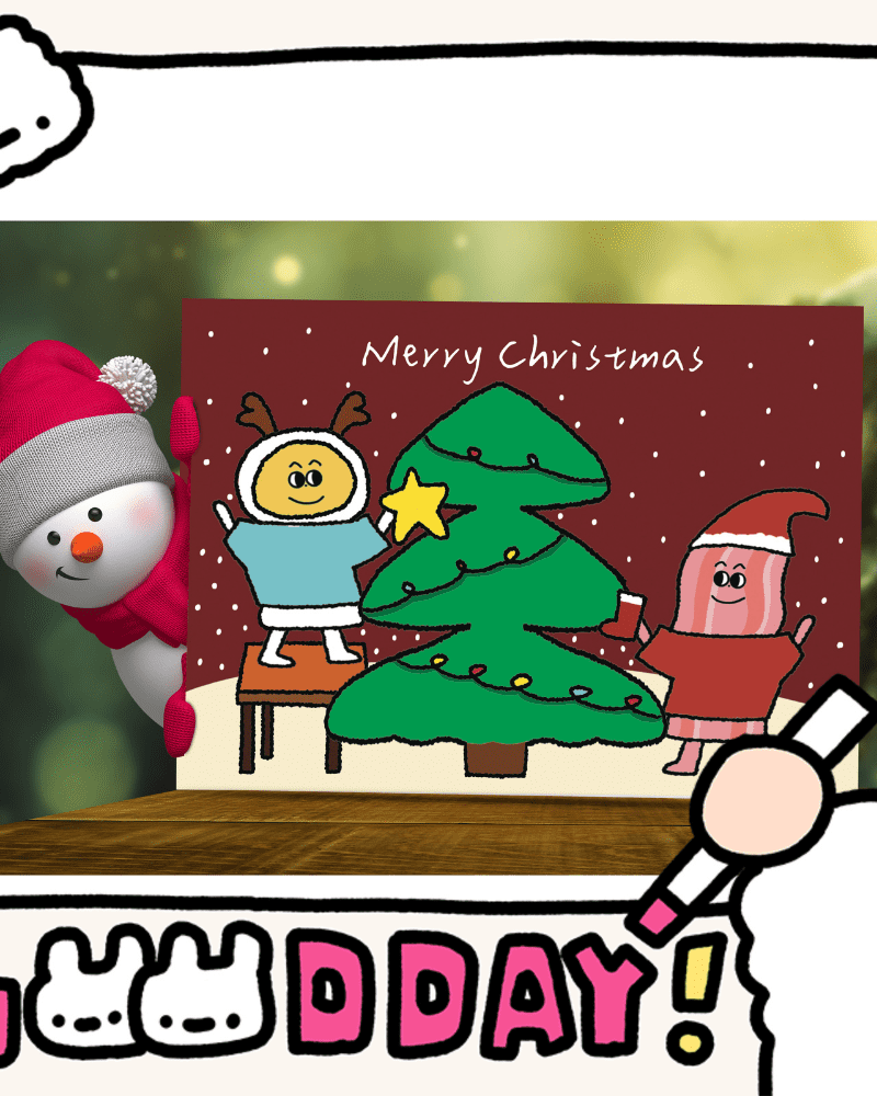 🎄Merry Christmas聖誕明信片