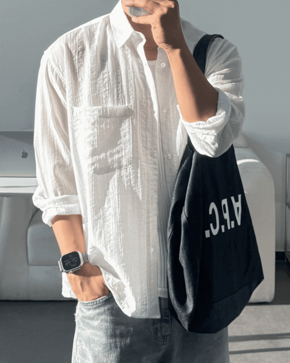 弗西夏威夷紋理襯衫/ 3色