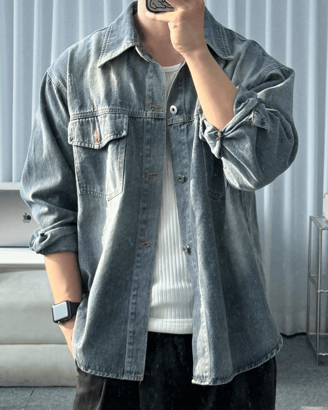 沃爾丹寧襯衫外套/ 2色