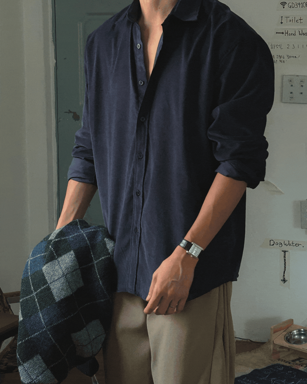 喬赫棉質燈芯絨襯衫/ 7色