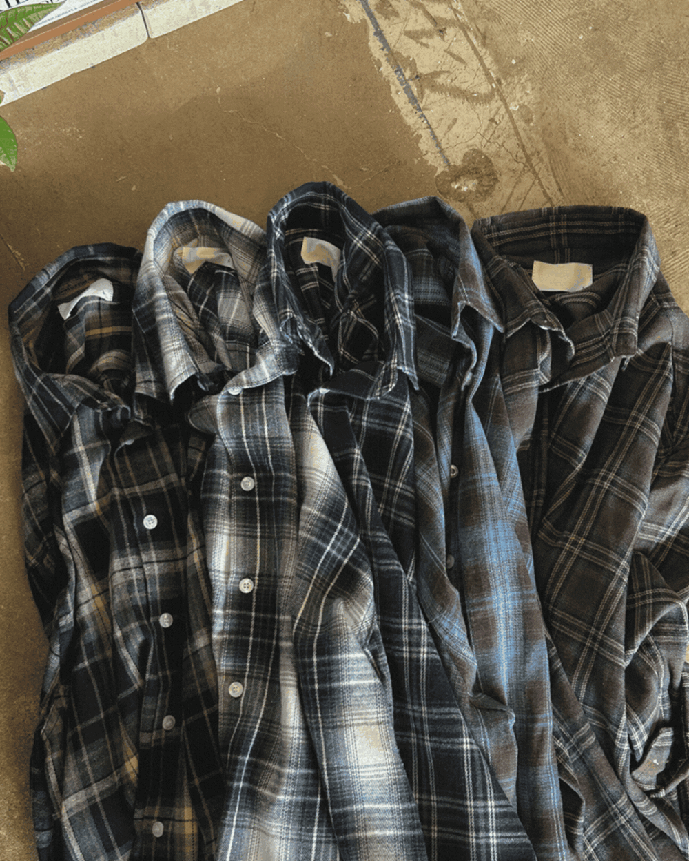 契森復古格紋寬鬆襯衫/ 10色