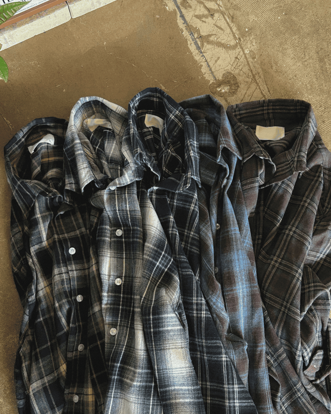 契森復古格紋寬鬆襯衫/ 10色