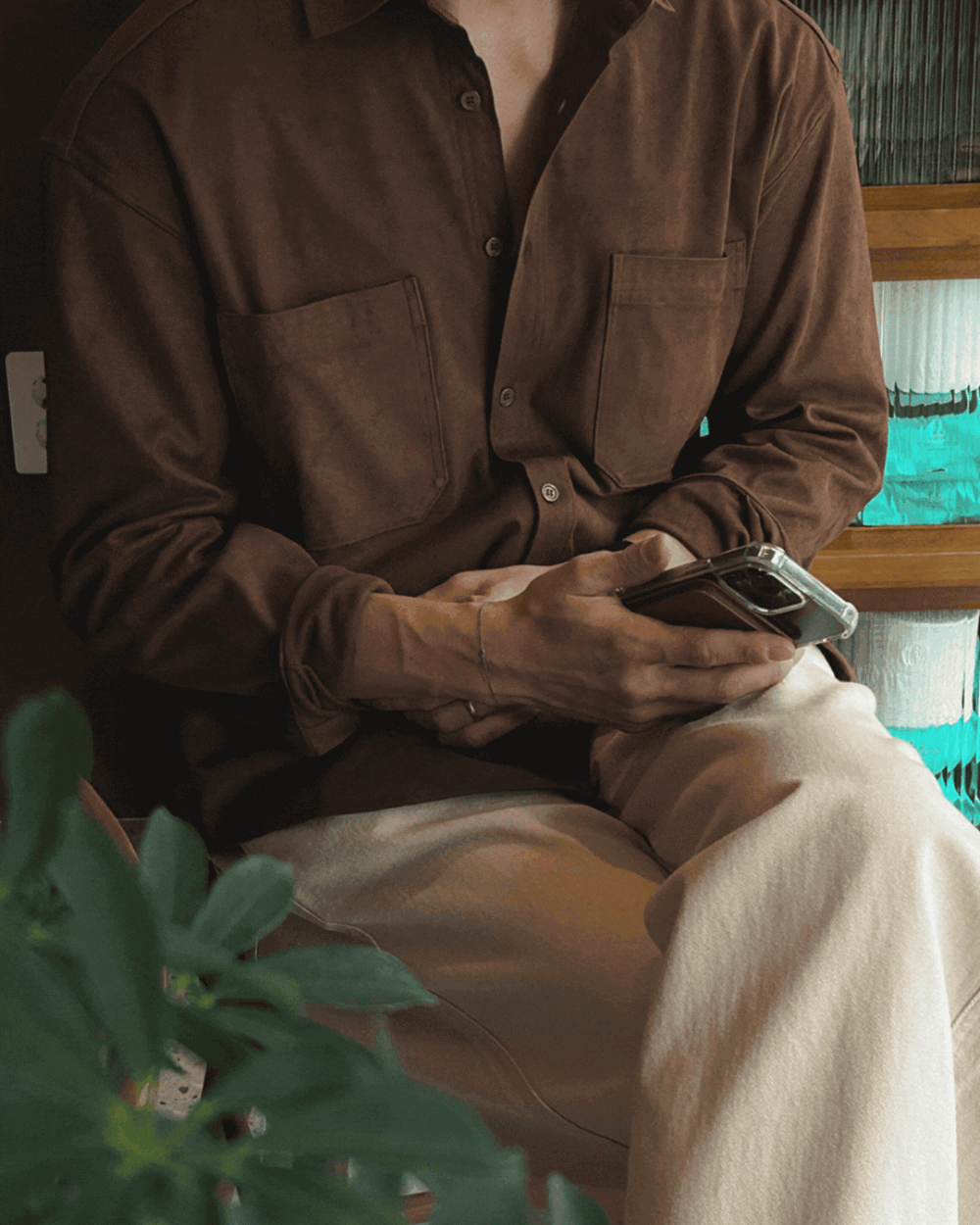 帕德麂皮絨面革襯衫/ 3色