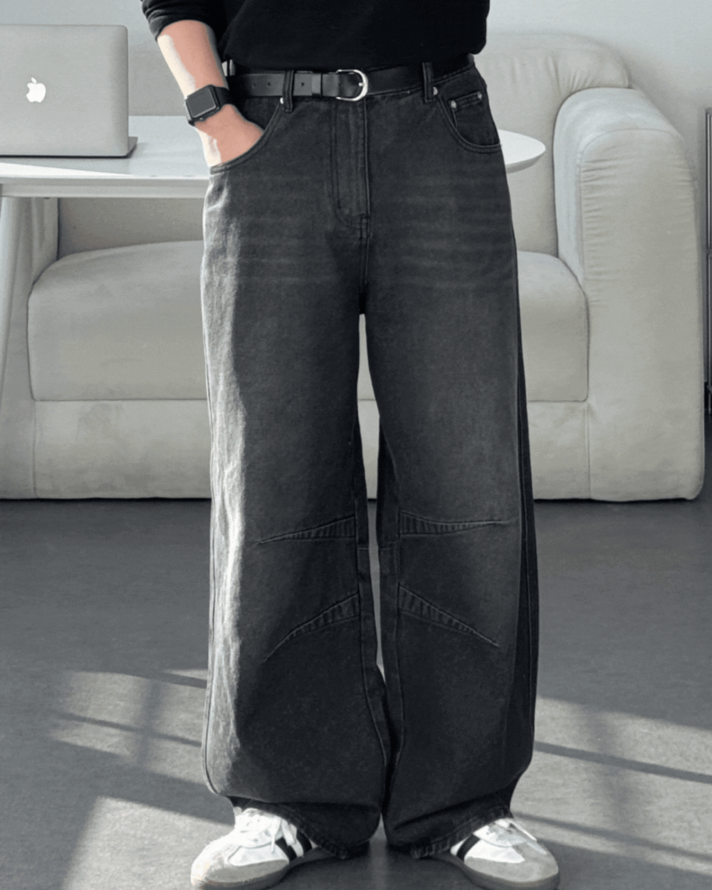 帕洛寬鬆垂墜牛仔褲/ 3色