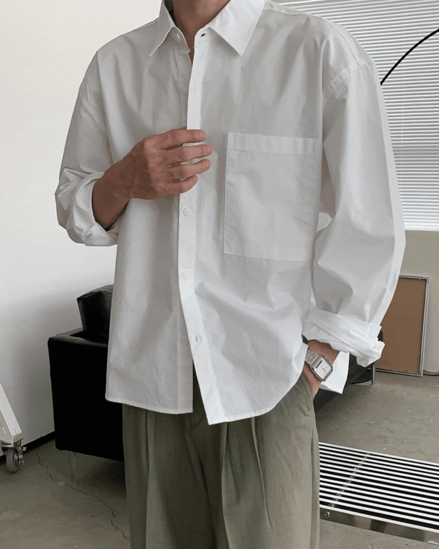 德洛落肩寬鬆襯衫 德洛落肩寬鬆襯衫/ 5色