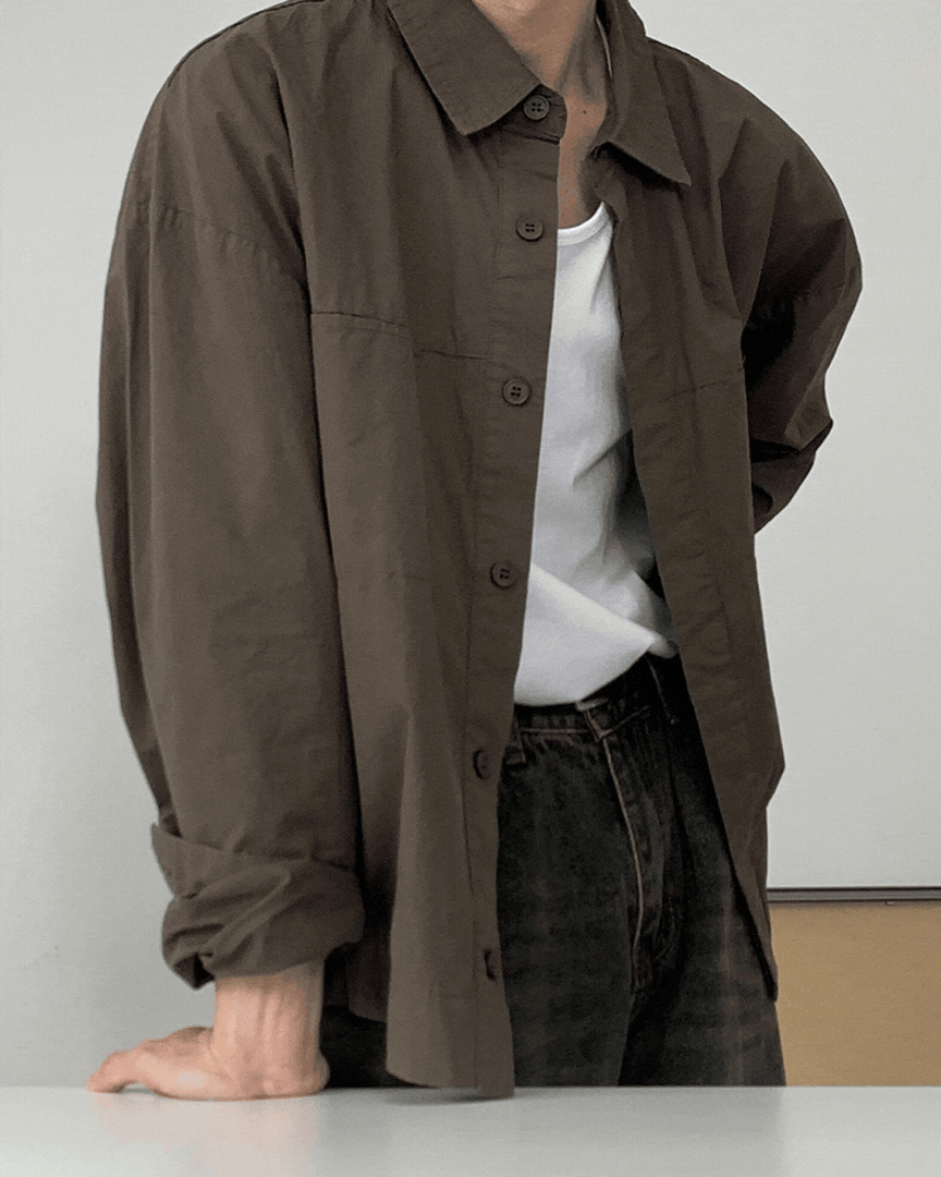 戴夫極簡外搭襯衫 戴夫極簡外搭襯衫/ 2色