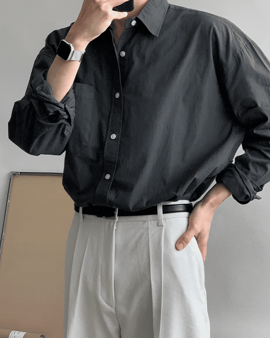 斯莫落肩寬鬆襯衫/ 10色