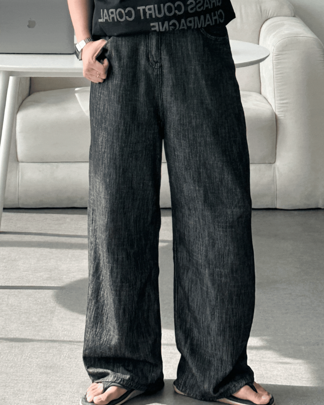 洛恩亞麻丹寧長褲 洛恩亞麻丹寧長褲/ 2色