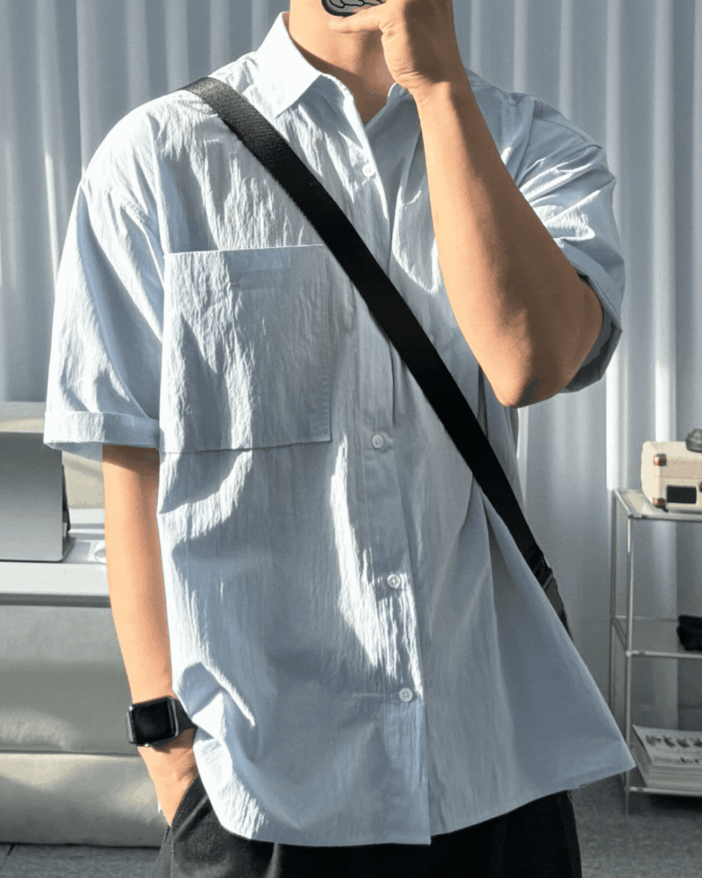 瓦特抓皺寬鬆襯衫/ 3色