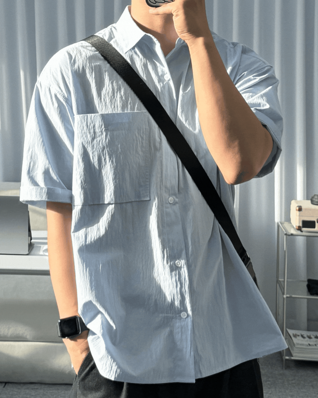 瓦特抓皺寬鬆襯衫/ 3色