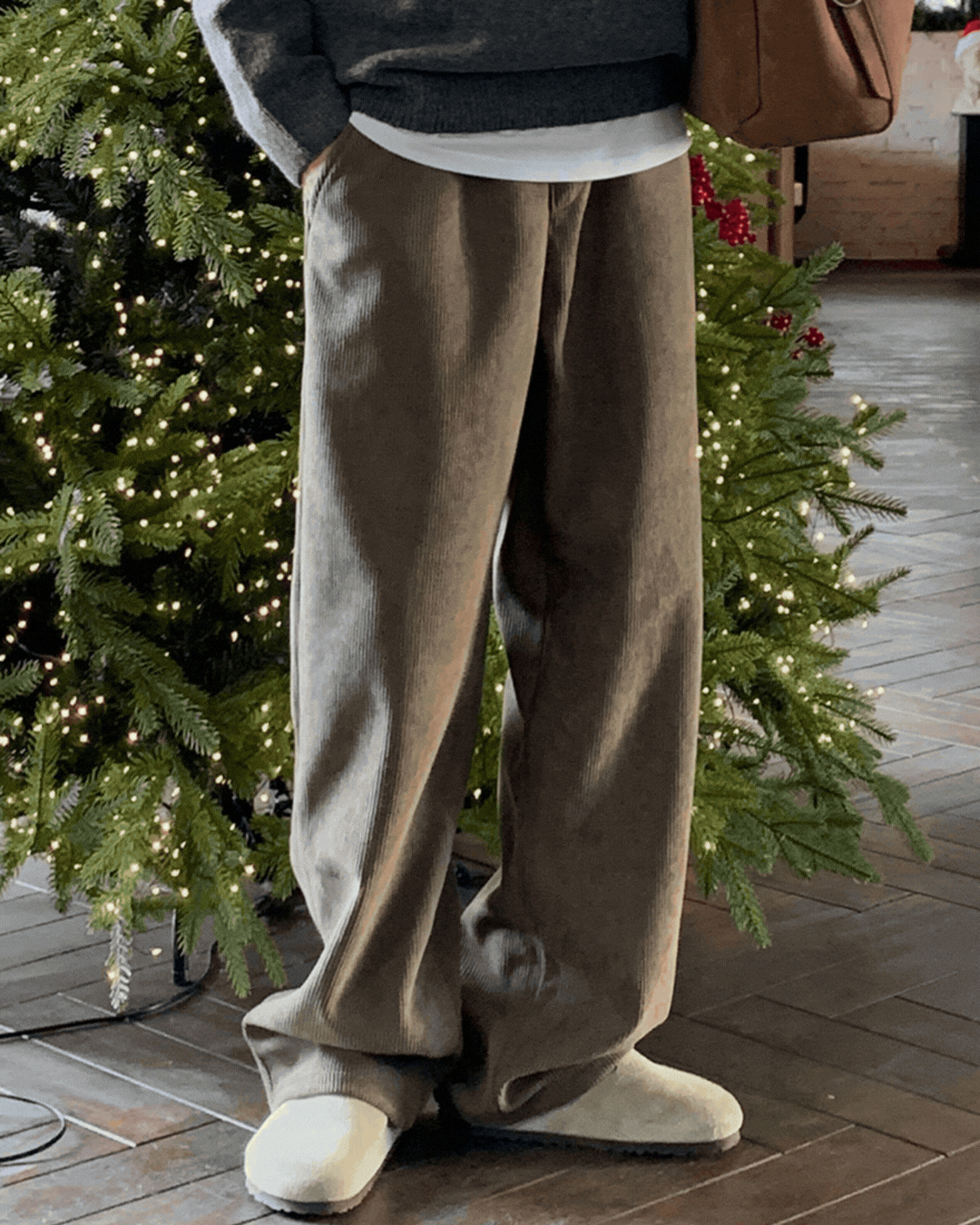 貝克刷毛燈芯絨寬褲 貝克刷毛燈芯絨寬褲/ 5色