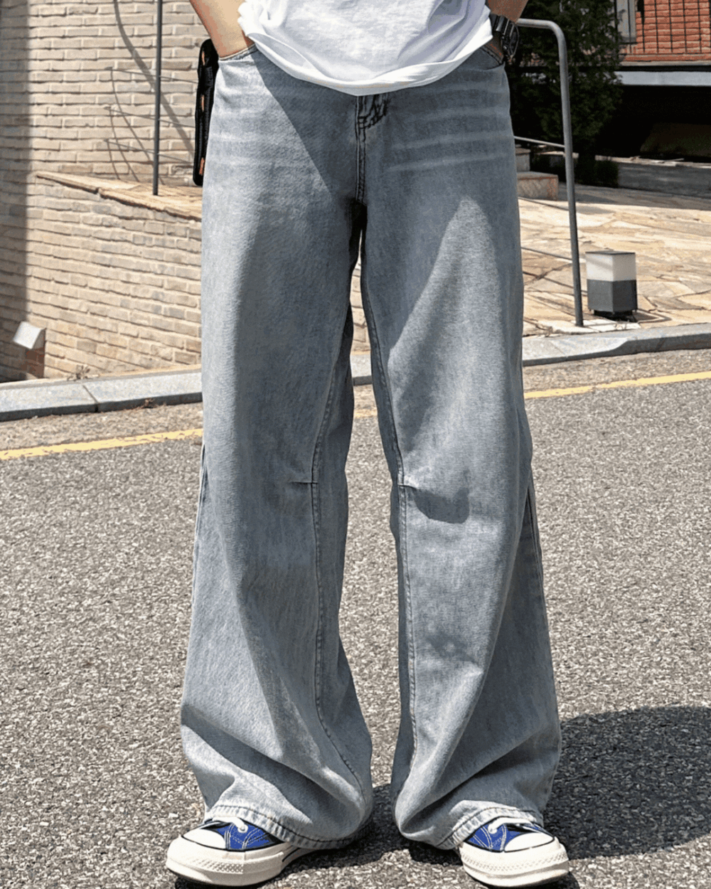 里蒙垂墜寬鬆牛仔褲/ 3色