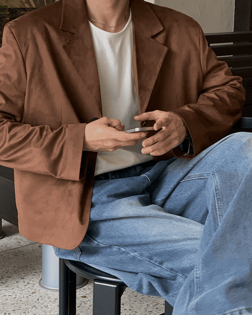 馬登夏季麂皮西裝外套 馬登夏季麂皮西裝外套 / 2色