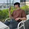 2 (現貨)莫代爾棉紋理寬鬆短袖T恤/ 11色