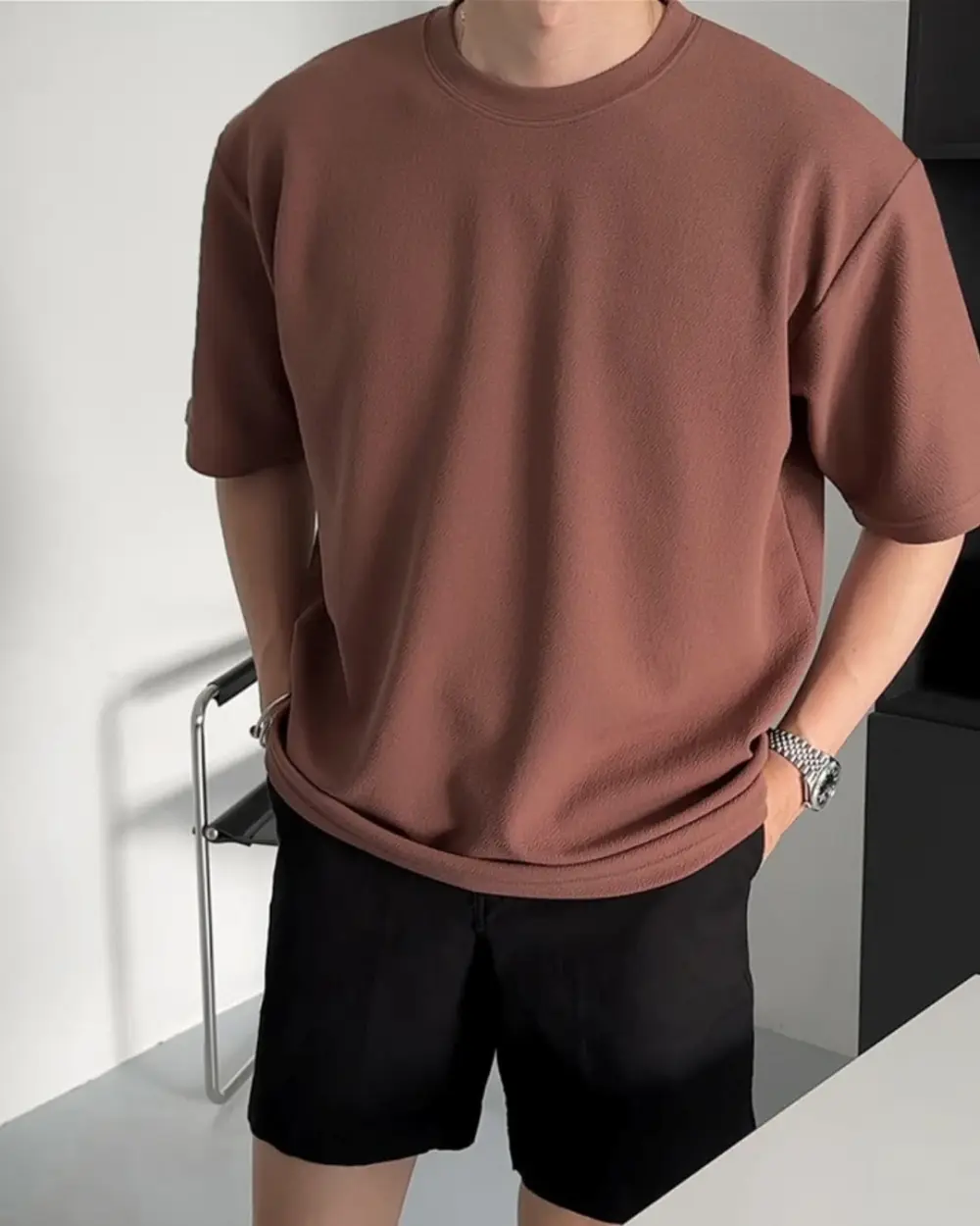 23 (現貨)莫代爾棉紋理寬鬆短袖T恤/ 11色