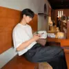 3 (現貨)莫代爾棉紋理寬鬆短袖T恤/ 11色
