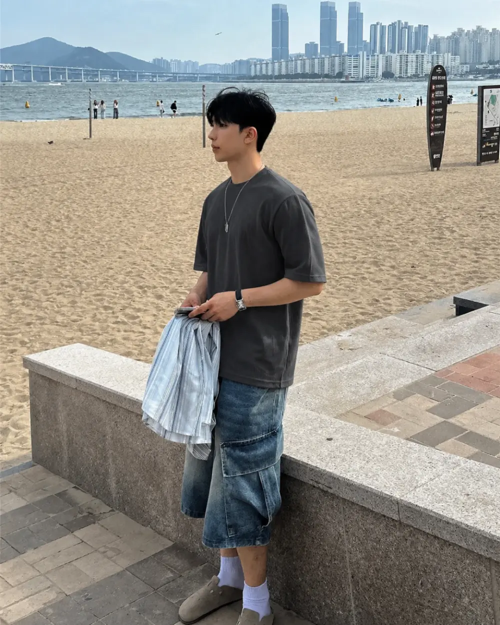 6 (現貨)莫代爾棉紋理寬鬆短袖T恤/ 11色