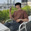 莫代爾棉透氣防皺短袖T恤 (1) (現貨)莫代爾棉紋理寬鬆短袖T恤/ 11色