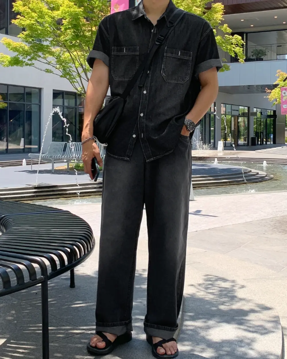 凱伊牛仔短袖襯衫/ 3色