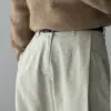 沃坦單摺彎刀休閒褲/ 4色