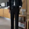 戴恩直筒西裝長褲/ 3色