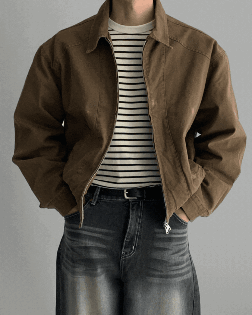 利亨水洗拉鍊休閒外套/ 3色