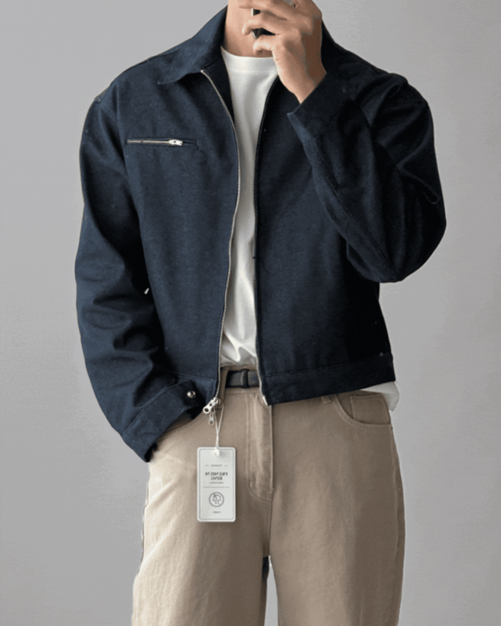 基努俐落拉鍊牛仔外套 基努俐落拉鍊牛仔外套/ 2色