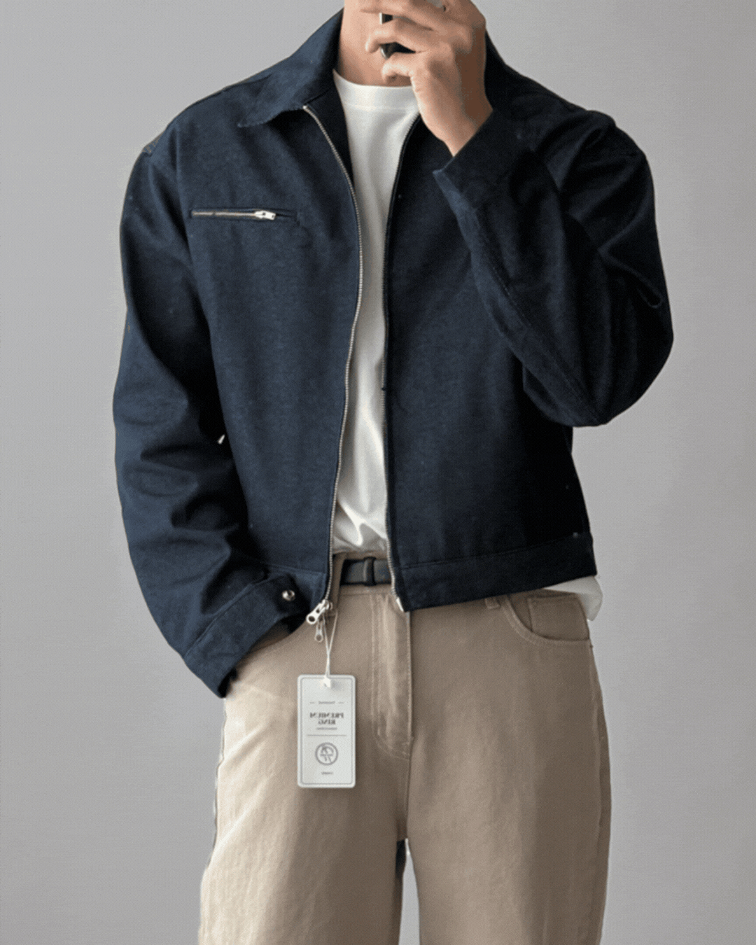 基努俐落拉鍊牛仔外套/ 2色