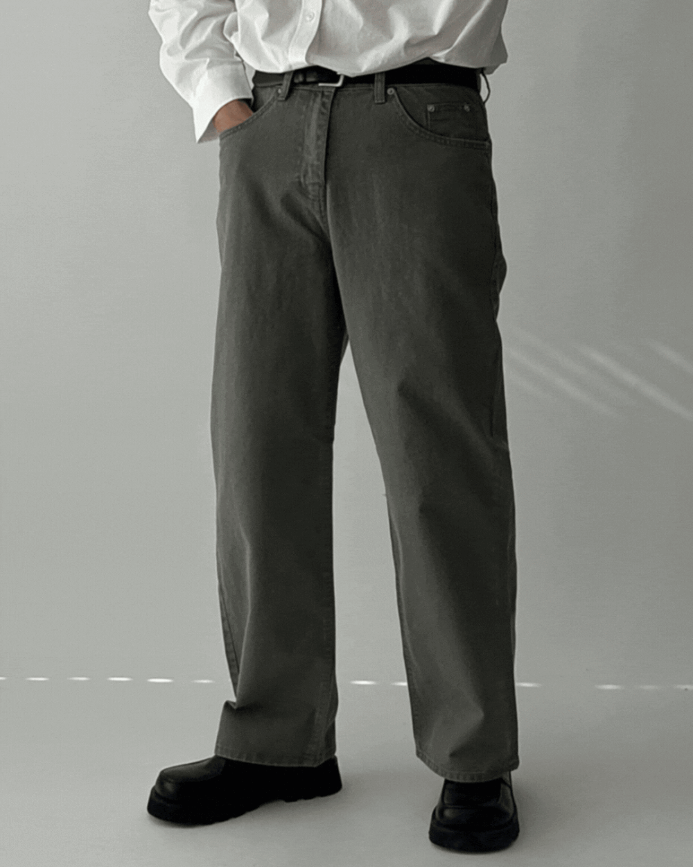 奈奇水洗直筒休閒褲/ 5色