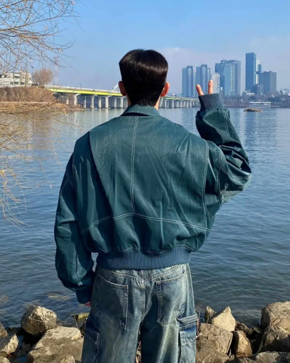 13 凡恩俐落光澤皮革外套/ 8色