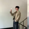 米諾極簡切線麂皮外套/ 3色