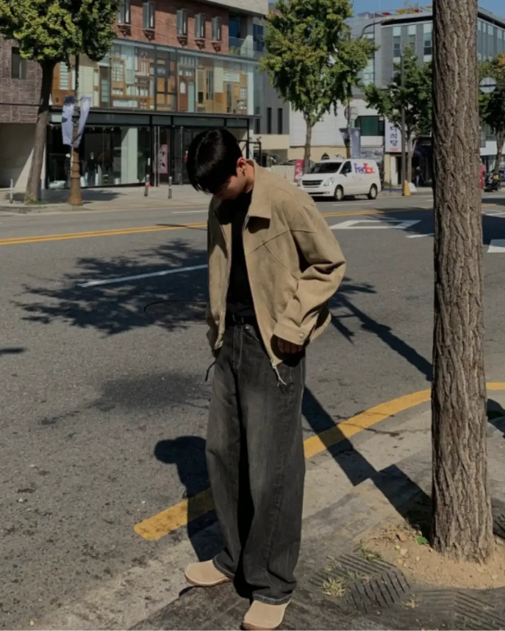 米諾極簡切線麂皮外套/ 3色