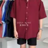 38 凱頓極簡混紡短袖襯衫/ 12色