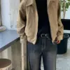 米諾極簡切線麂皮外套/ 3色