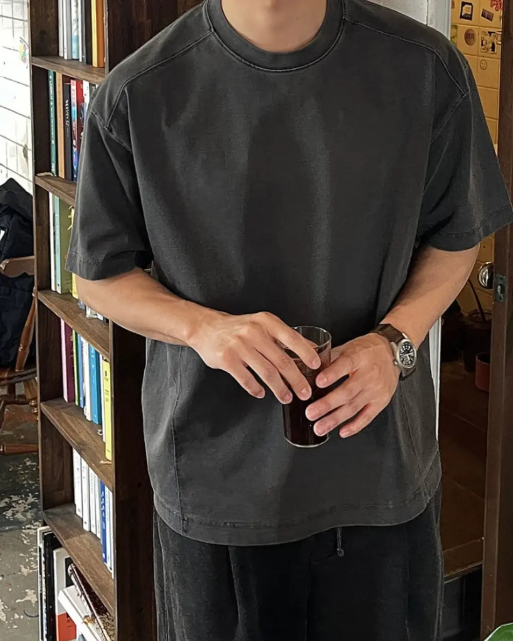 瓦森重磅寬肩短袖T恤/ 5色