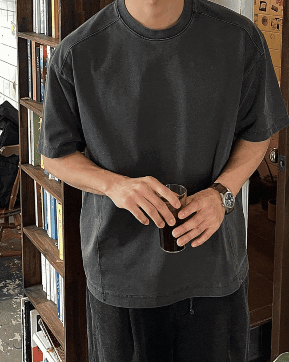 瓦森重磅寬肩短袖T恤/ 5色