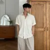 希茲圖騰紋理短袖襯衫/ 3色