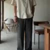 凱夫亞麻棉鬆緊休閒寬褲/ 5色