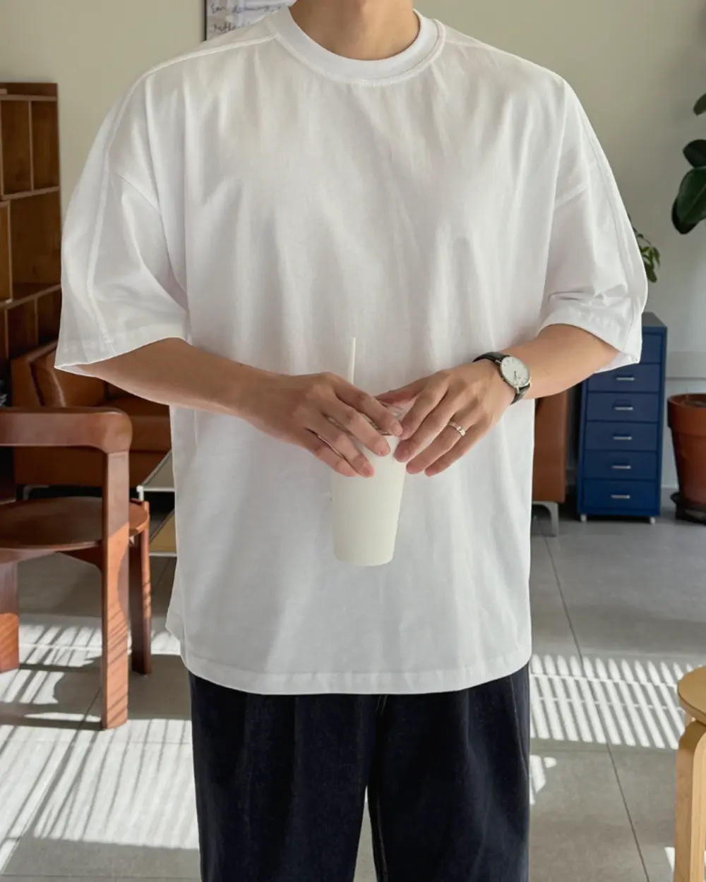 弗森落肩重磅短袖T恤/ 5色