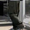10 瓦希軍綠口袋寬鬆工裝褲/ 4色