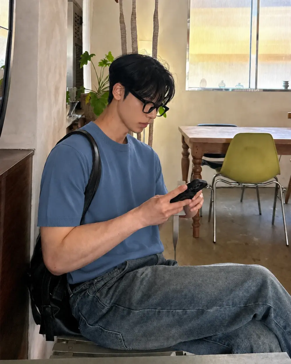 弗羅圓領針織短袖上衣/ 10色