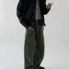 多比軍綠口袋工裝褲/ 3色
