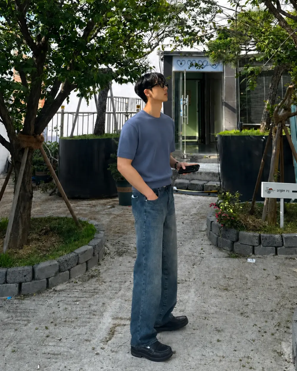 弗羅圓領針織短袖上衣/ 10色
