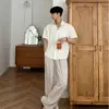 希茲圖騰紋理短袖襯衫/ 3色