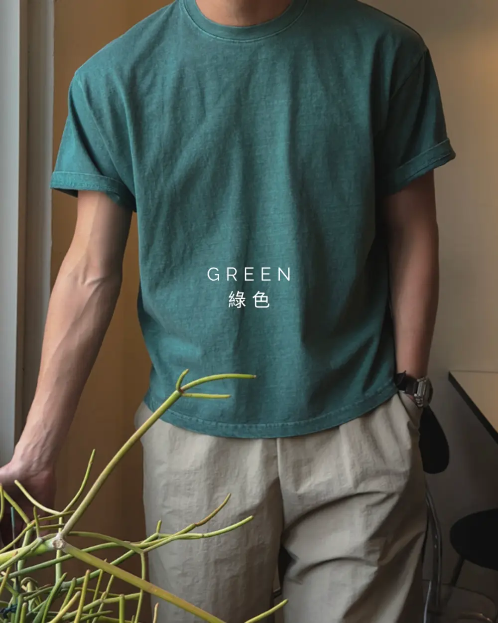 泰森顏料肌肉短袖T恤/ 7色