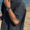 布朗寬鬆牛仔短袖襯衫/ 2色