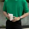 弗羅圓領針織短袖上衣/ 10色