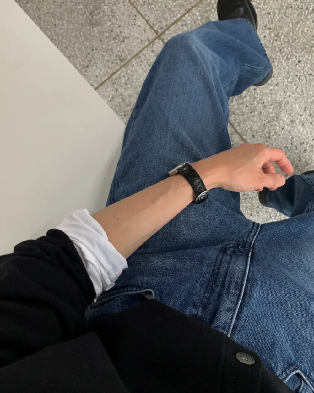 尼爾白酒藍調牛仔褲/ 2色