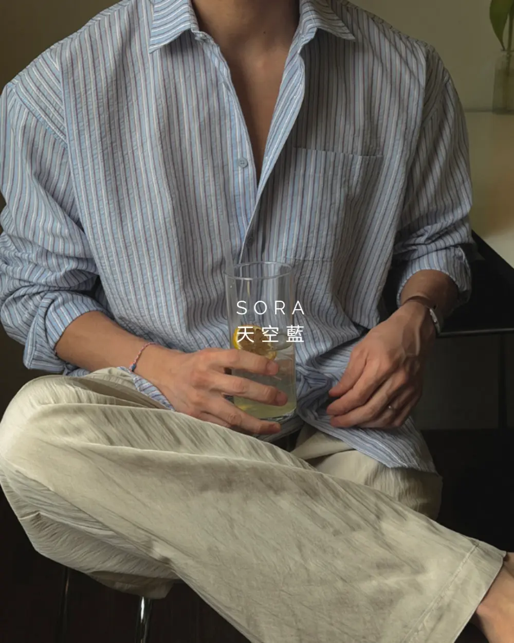 弗尼大理石條紋寬鬆襯衫/ 3色