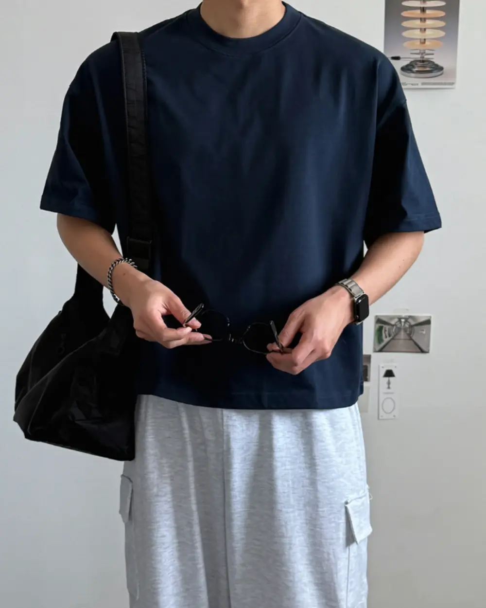 埃可寬鬆厚磅短袖T恤/ 6色